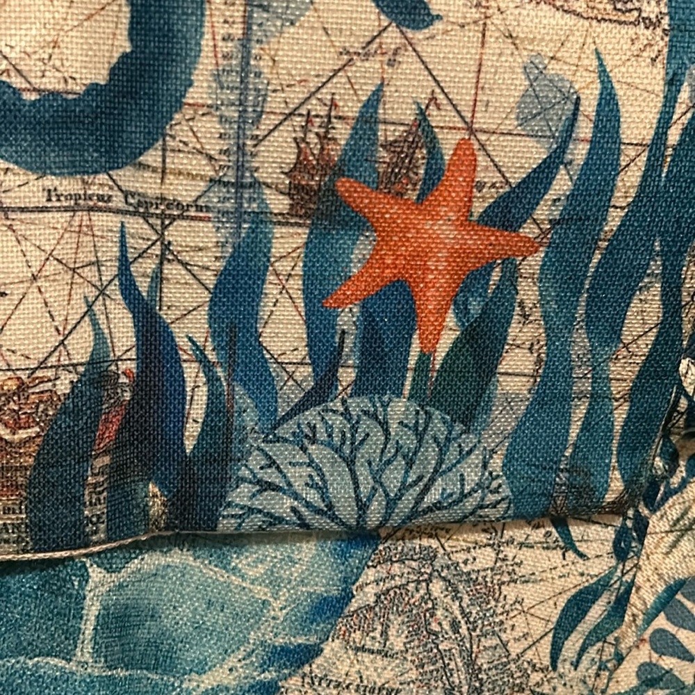 SALE~~Set of FOUR beautiful beachy/ ocean theme pillow covers. AWESOME!! - Picture 3 of 4